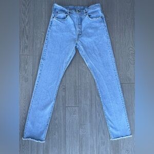 Levi’s 501 Skinny Jeans Raw Hem Size 31